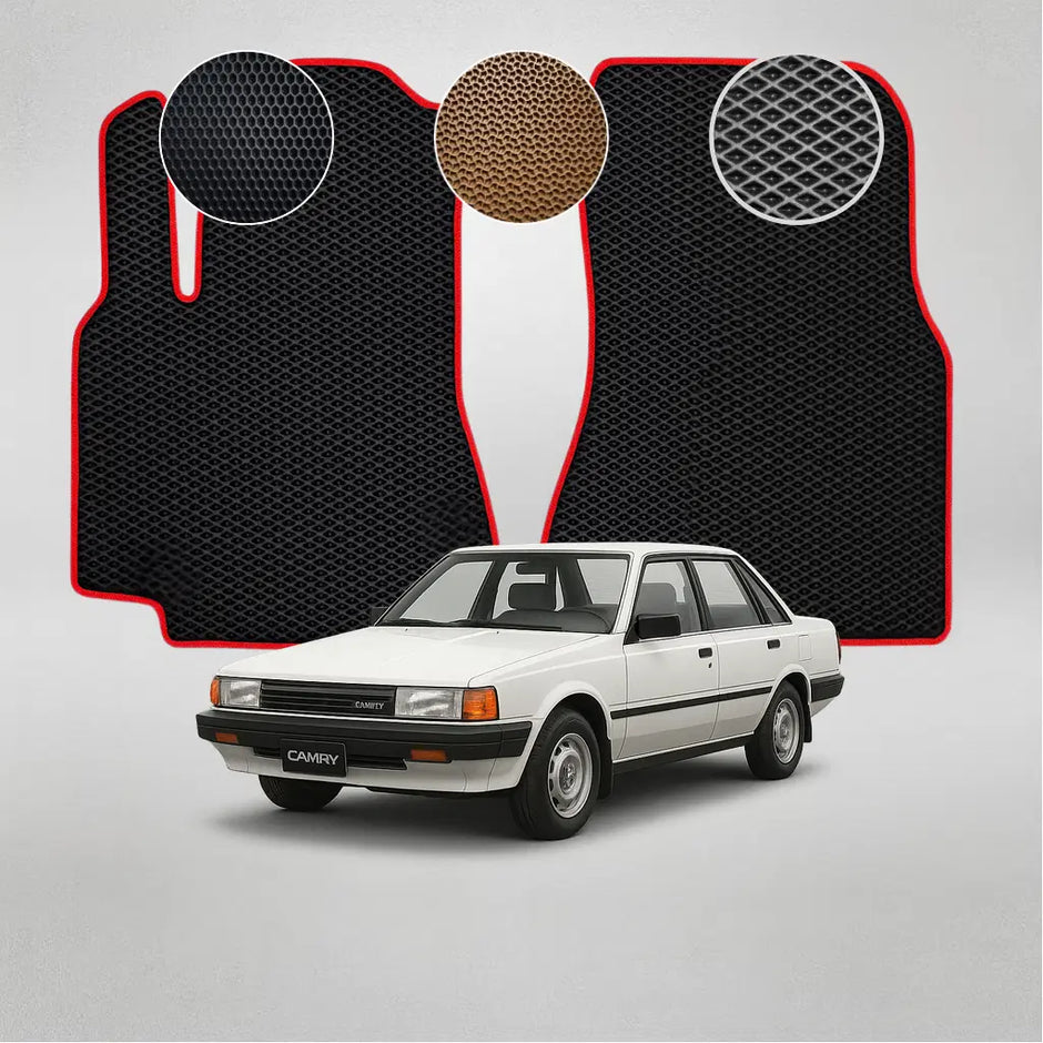 EVA grindų kilimėliai, skirti „Toyota Camry V10 (Vista)“ pirmosios kartos sedanui (1982–1986 m.)