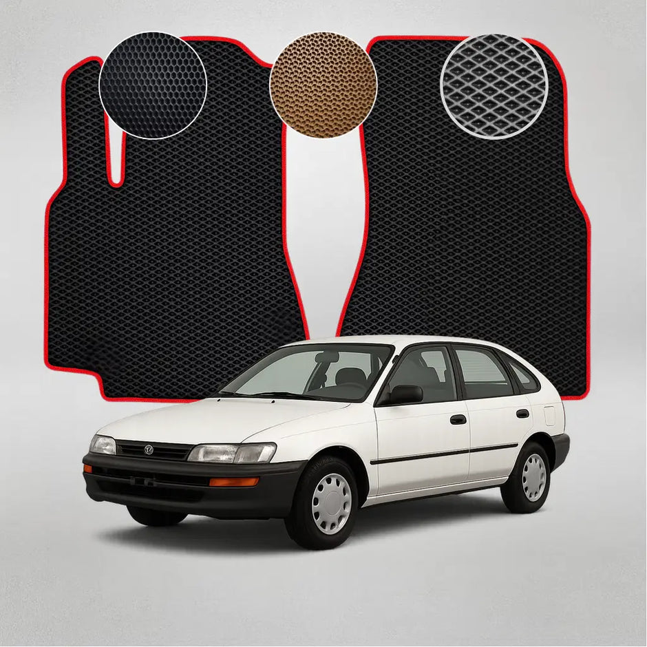 EVA grindų kilimėliai, skirti „Toyota Corolla E100“ 7-osios kartos hečbekui (1991–1997 m.)