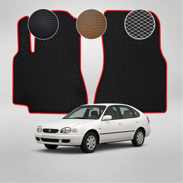EVA grindų kilimėliai, skirti „Toyota Corolla E11“ 8-osios kartos liftback (1999–2002 m.) automobiliui