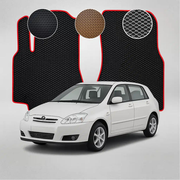 EVA grindų kilimėliai, skirti „Toyota Corolla E120“ 9-osios kartos sedanui (2000–2006 m.)