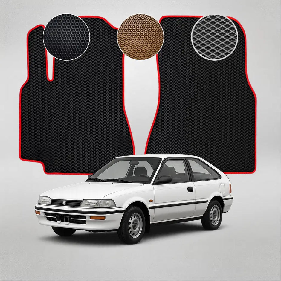EVA grindų kilimėliai, skirti „Toyota Corolla E90“ 6-osios kartos liftback (1987–1992 m.)
