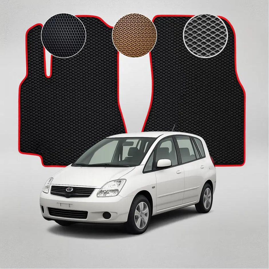 EVA grindų kilimėliai, skirti Toyota Corolla Verso (Spacio) E120 2-os kartos mikroautobusui (2001–2007 m.)