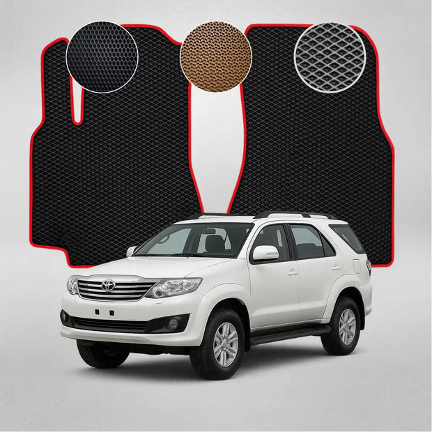 EVA grindų kilimėliai, skirti „Toyota Fortuner“ pirmosios kartos krosoveriui (2004–2015 m.)