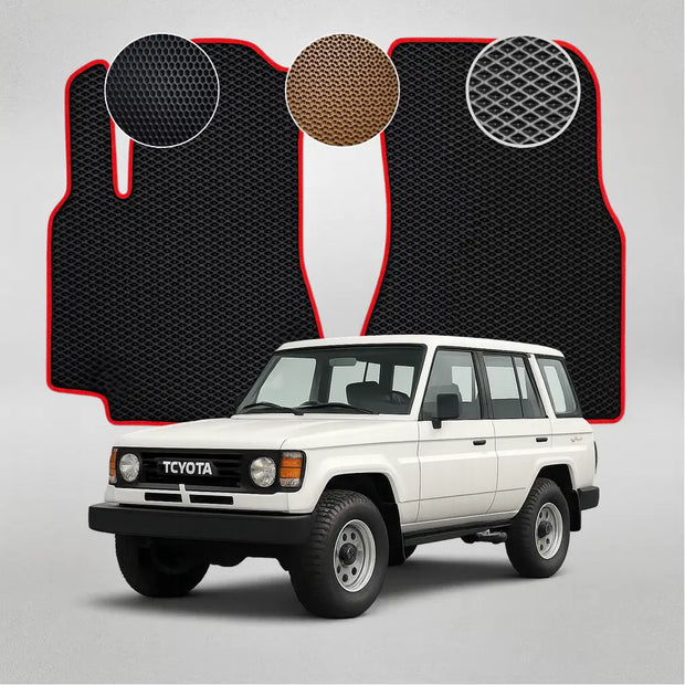 EVA grindų kilimėliai, skirti „Toyota Land Cruiser 73“ 6-osios kartos krosoveriui (1984–1993 m.)