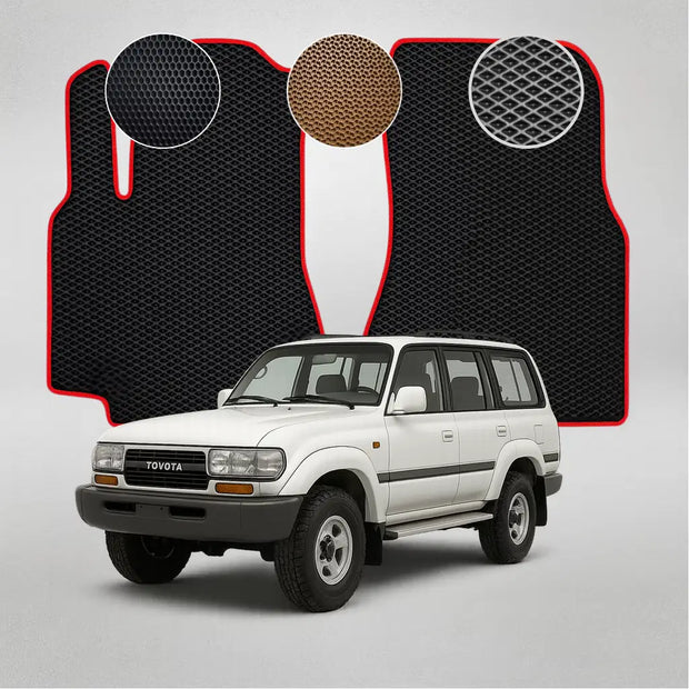 EVA grindų kilimėliai, skirti „Toyota Land Cruiser 80“ 7-osios kartos krosoveriui (1990–1997 m.)