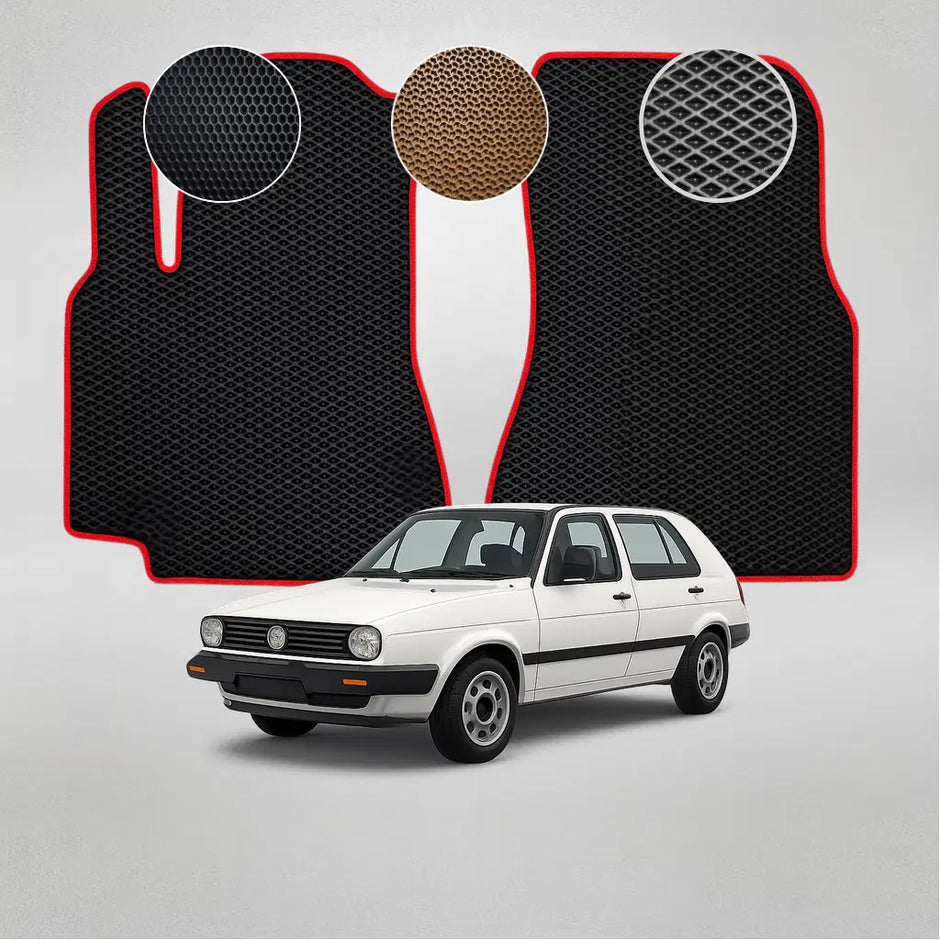 EVA grindų kilimėliai, skirti „Volkswagen Golf“ antros kartos hečbekui (1983–1992 m.)