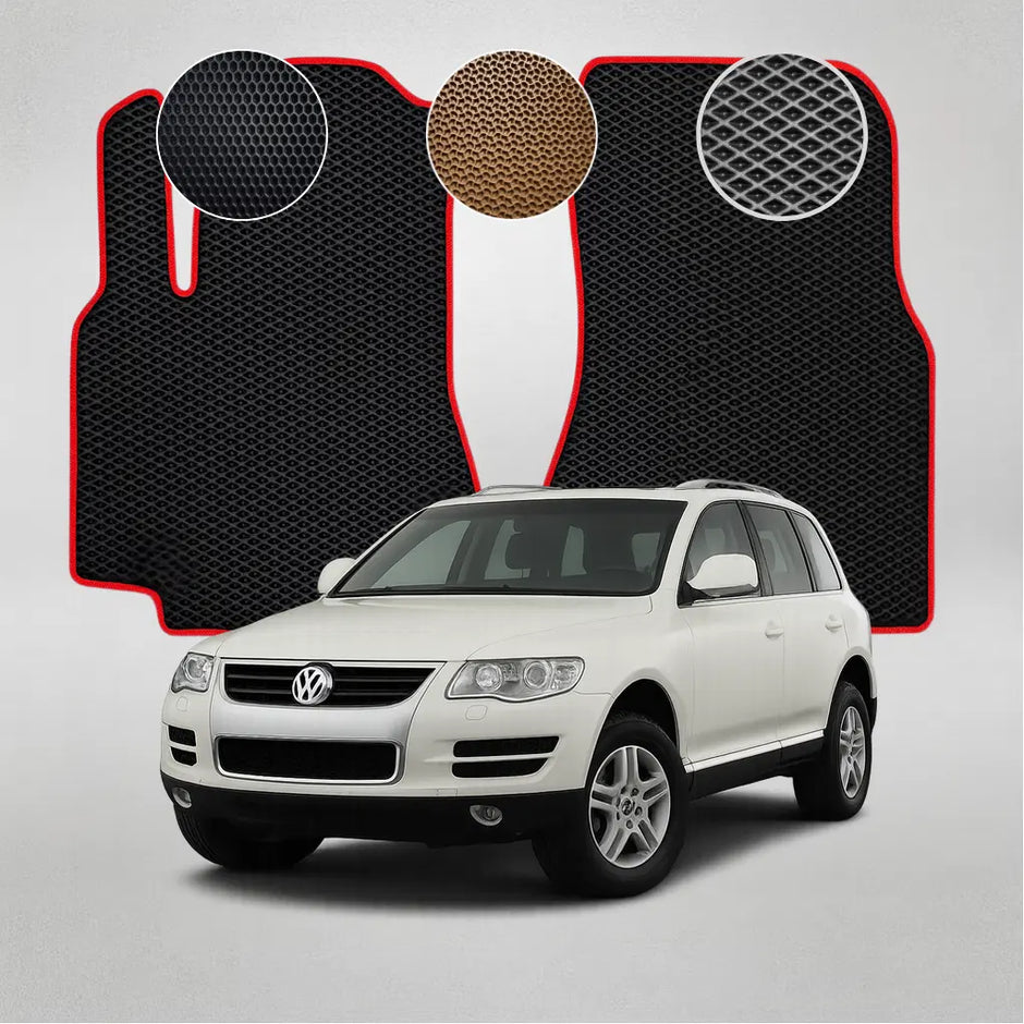 EVA grindų kilimėliai, skirti „Volkswagen Touareg“ pirmosios kartos krosoveriui (2002–2010 m.)