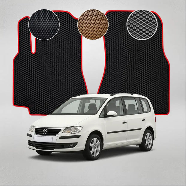 EVA grindų kilimėliai, skirti „Volkswagen Touran“ pirmosios kartos minivenui (2006–2010 m.)