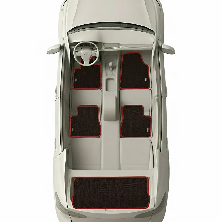 EVA grindų kilimėliai, skirti „Nissan Almera Classic“ pirmosios kartos sedanui (2006–2012 m.)